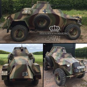 German SdKfz 222 Light Armoured Car- Number WH 721157-  Replica